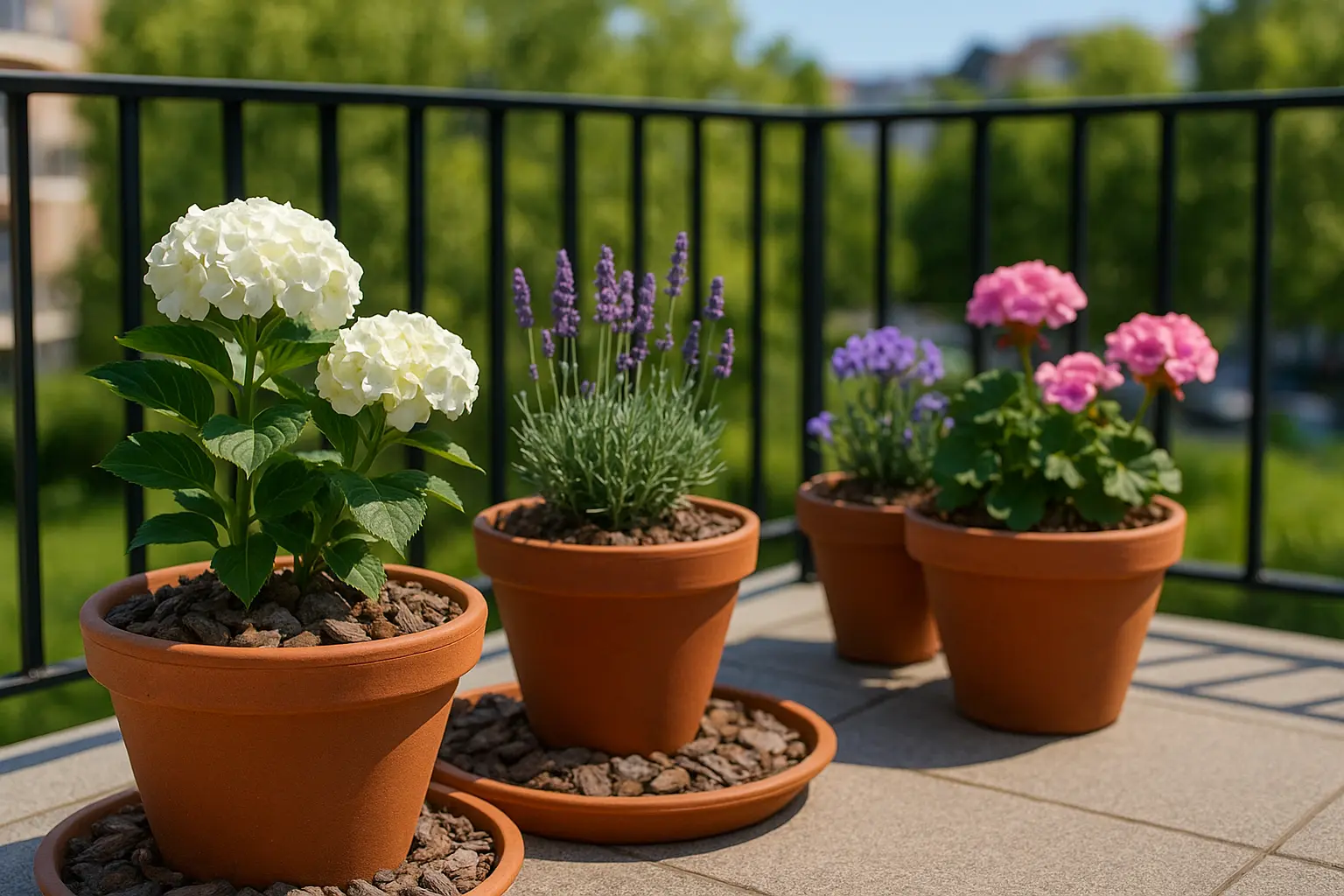 Scoarță de pin ca decor la ghivece